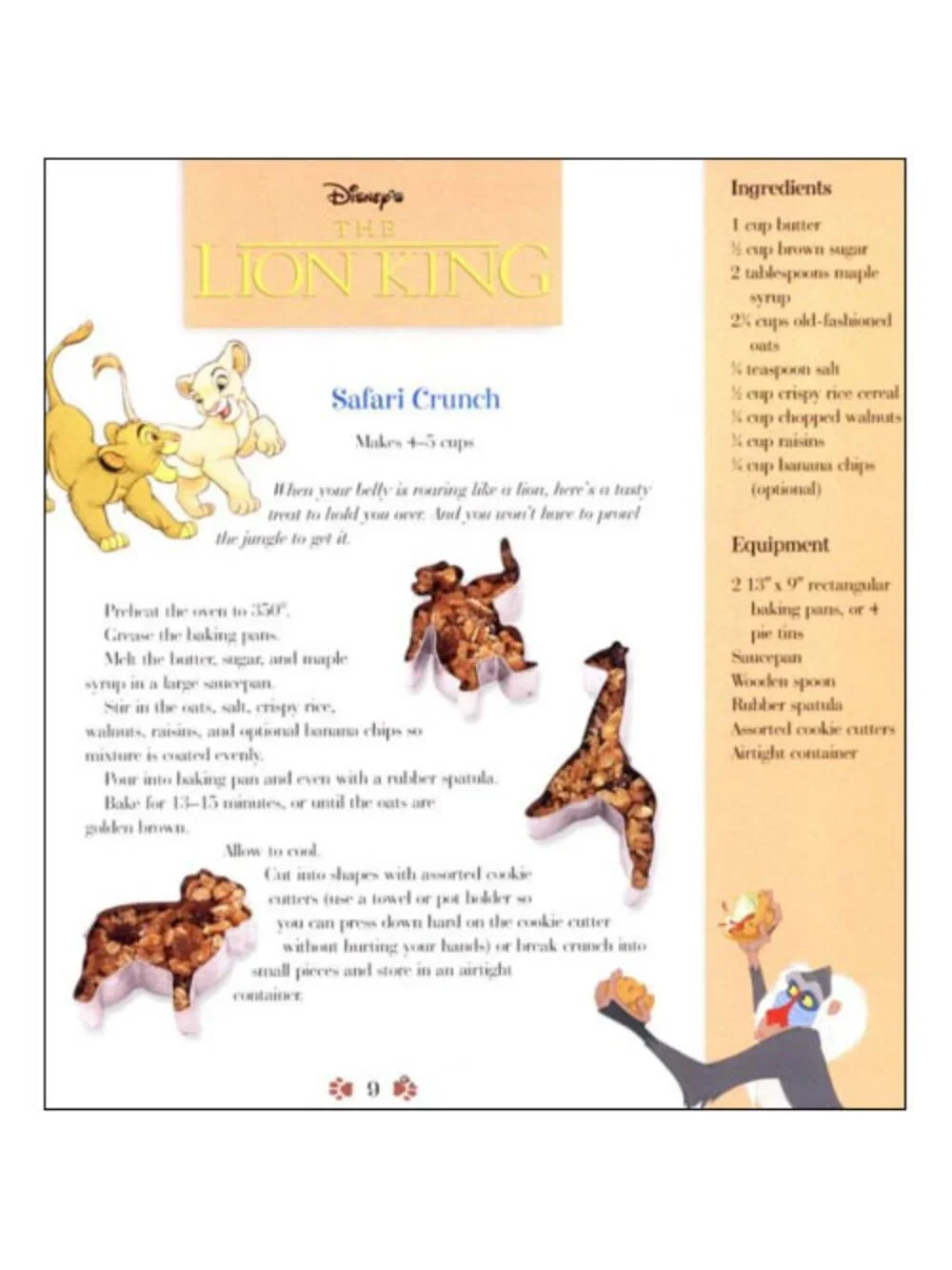 The Disney Bakery Cookbook Magical Recipes First 1st Edition 2000 Vintage HC
